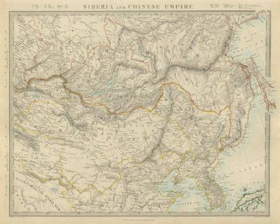 SIBERIA & CHINESE EMPIRE. Manchuria Mongolia Korea N (1 of 2)