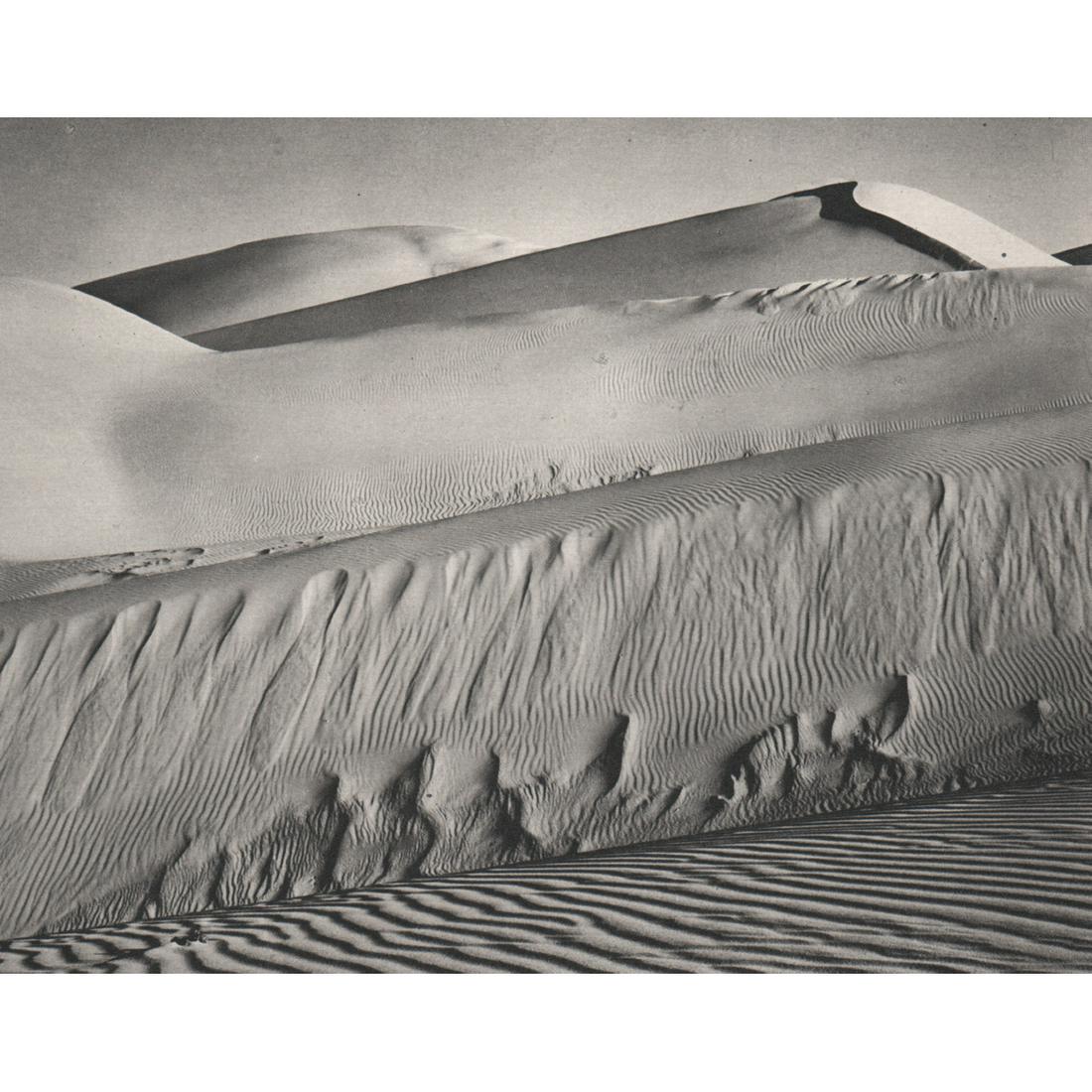 EDWARD WESTON - White Dunes, Oceano CA 1936: Artist: EDWARD WESTON Print Title: White Dunes, Oceano CA 1936 Medium: Sheet-Fed Gravure Printing Date: 1960's Printed in The Netherlands Image Size approx: 5.5 X 7 inches Edward Weston (1886-1958) wa