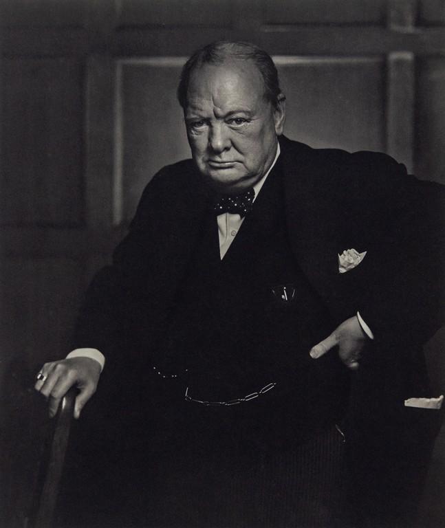 YOUSUF KARSH - Winston Churchill: Artist: Yousuf Karsh Title: Winston Churchill Medium: Sheet Fed Gravure, 1976, Switzerland Dimensions: 9.25x11" Unmounted Yousuf Karsh (1908-2002) was an Armenian-Canadian portrait photographer, consi