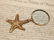 Brass Starfish Magnifying Glass Desk Hand Lens - 11