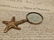 Brass Starfish Magnifying Glass Desk Hand Lens - 9