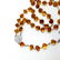 Vintage amber Catholic rosary 5 decades & cross - 2