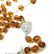 Vintage amber Catholic rosary 5 decades & cross - 7