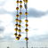Vintage amber Catholic rosary 5 decades & cross - 8