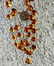 Vintage amber Catholic rosary 5 decades & cross - 9