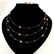 Amber necklace and silver earrings