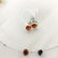 Amber necklace and silver earrings - 4