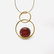 Pendant Baltic amber in gold plated silver - 3
