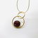 Pendant Baltic amber in gold plated silver - 4