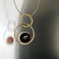 Pendant Baltic amber in gold plated silver - 5