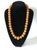 Old Baltic Amber Necklace Toffee Colour Round Beads