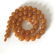 Old Baltic Amber Necklace Toffee Colour Round Beads - 8