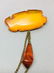 Vintage Amber Double Brooch with chain - 6