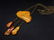 Antique amber necklace with unique old tiger stone 34g - 3