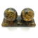 Two baltic amber baoding balls with plate 79,5g