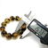 Baltic amber cut beads bracelet with inclusions - 6