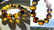 Baltic amber cut beads bracelet with inclusions - 9
