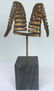 C. Jere Ram's Horn Sculpture on Marble Base, Twice - 2