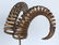 C. Jere Ram's Horn Sculpture on Marble Base, Twice - 8