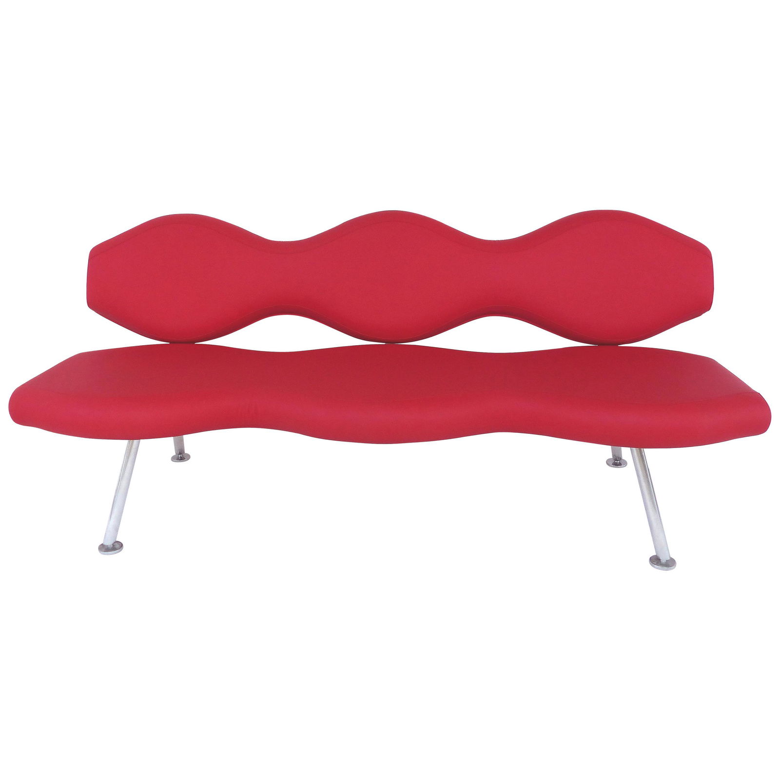 Sculptural Contemporary Sofa with a Polished Aluminium (1 of 10)