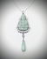 Sterling Silver Necklace & Engraved Jade Buddha Pendant
