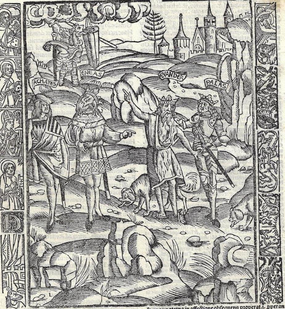 1522 Fine Woodcut Leaf Virgil's Aeneid Venice (1 of 3)
