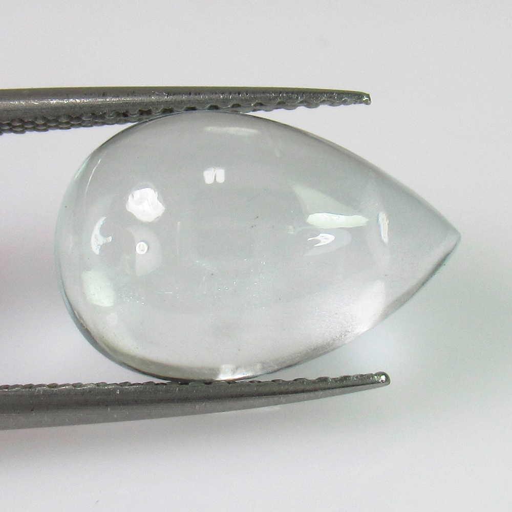 5.83 Ct Genuine Blue Aquamarine 15X10 mm Pear Cab (1 of 2)