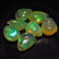 6.06 Ct Genuine 7 Drilled Pear Multi-Color Fire Opal