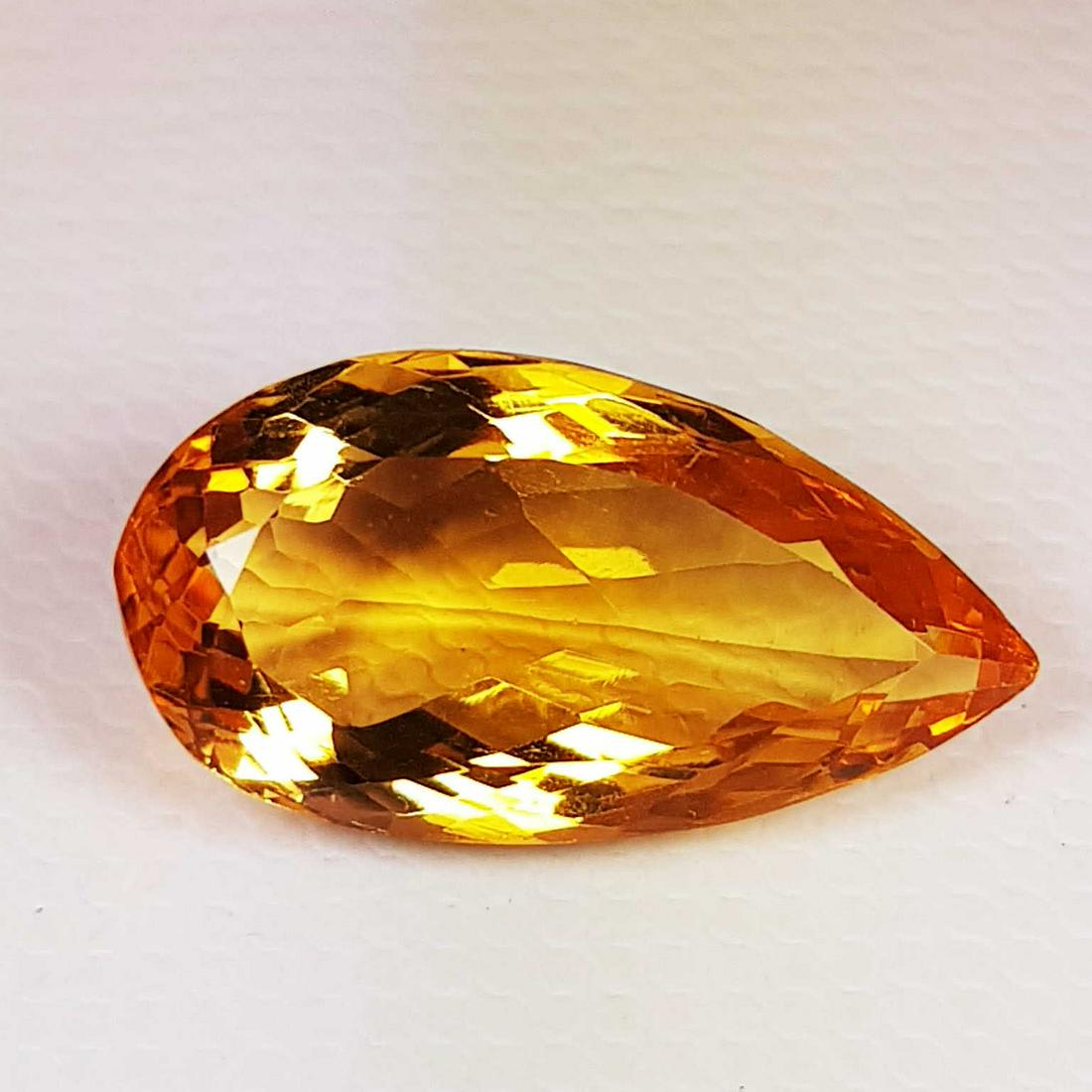 6.35 ct Natural Citrine Pear Cut (1 of 5)