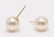 18 kt. Yellow Gold - 8.5x9mm Akoya Pearls - Earrings - 7
