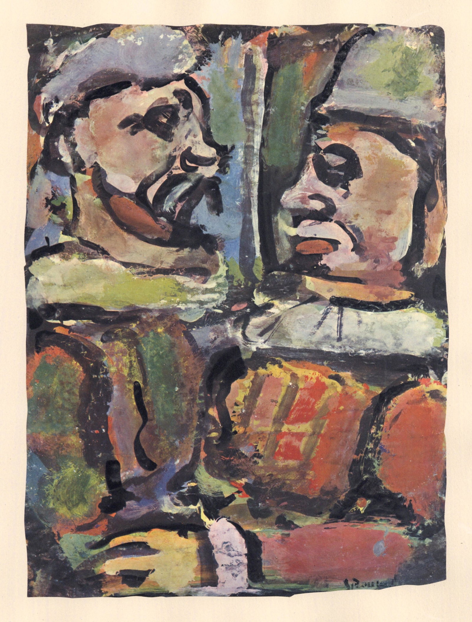 Georges Rouault lithograph "Les deux Letus" (1 of 1)