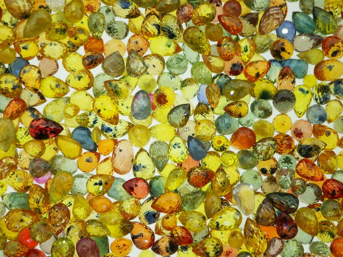 1ct Mix Assorted Briolette Sapphire (1 of 13)