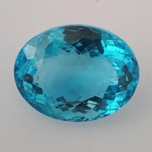 53.13 CTS NATURAL SWISS BLUE TOPAZ OVAL SHAPE GOOD (1 of 5)