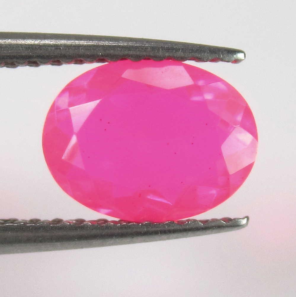 0.74 Ctw Natural Ethiopian Pink Fire Faceted Opal Oval: No Reserve! Title: 0.74 Ctw Natural Ethiopian Pink Fire Faceted Opal Oval Cut Stone Clarity: Transparent Gemstones: Faceted Fire Opal Carat Weights: 0.74 Size/Dimensions: 8.10 x 6.10 x 3.80 mm Additio