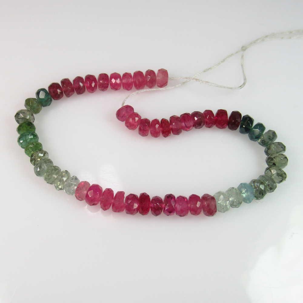 16.54 Ct Genuine 54 Drilled Multi-Color Tourmaline (1 of 2)