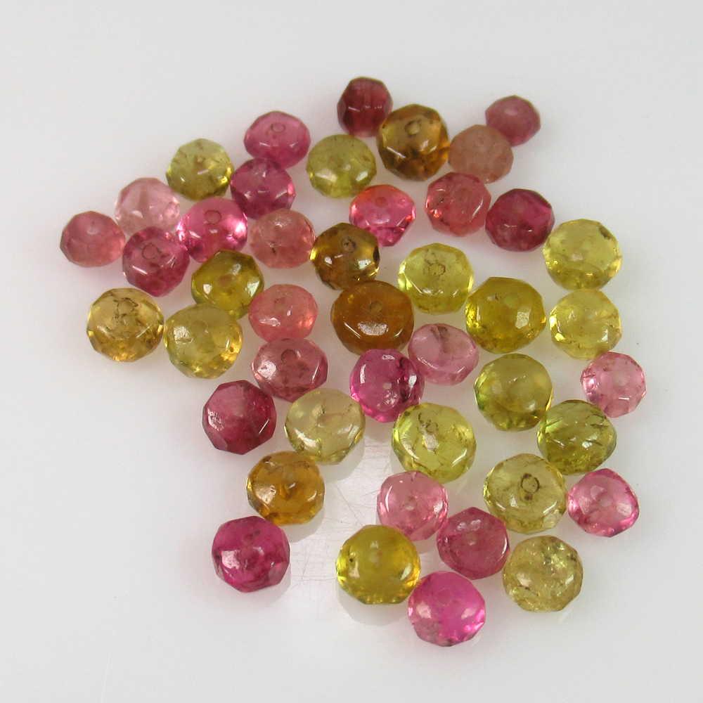 10.94 Ct Genuine 44 Drilled Multi-Color Tourmaline (1 of 2)