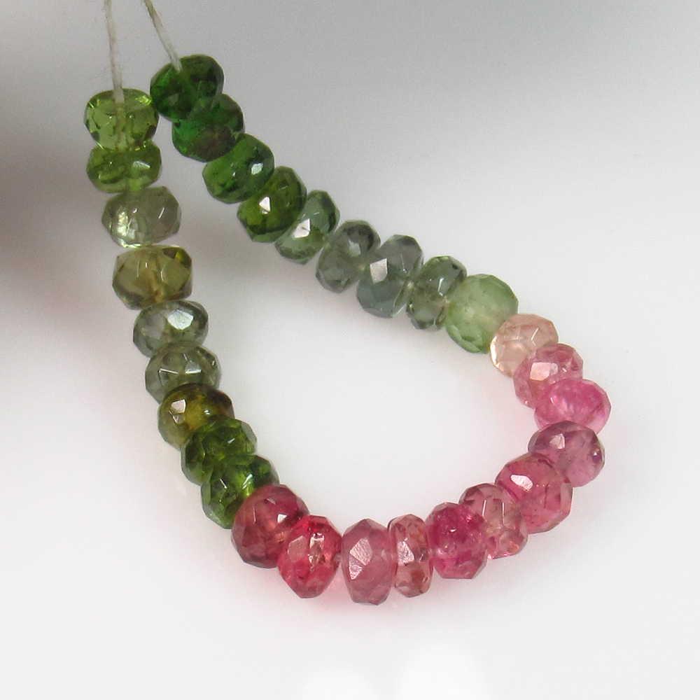 9.10 Ct Genuine 29 Drilled Multi-Color Tourmaline Round (1 of 2)