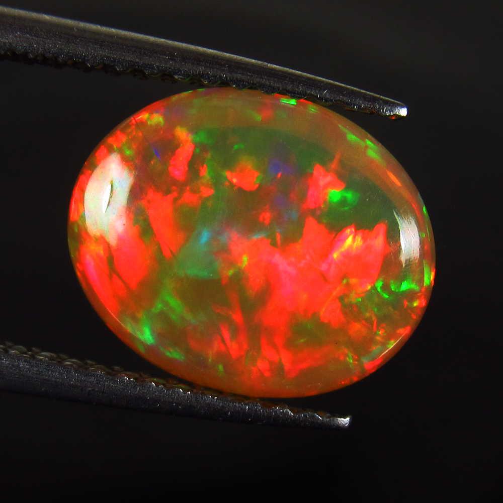1.92 Ct Genuine Ethiopian Multi-Color Fire Opal Oval (1 of 2)