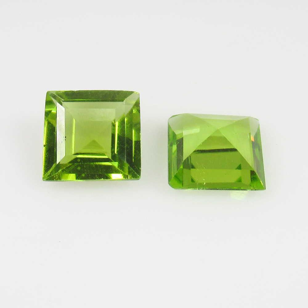 3.00 Ct Genuine Pakistan Peridot Square Pair: No Reserve! Title: 3.00 Ct Genuine Pakistan Peridot Square Pair Stone Clarity: VVS Gemstones: Natural Peridot Carat Weights: 3.00 Size/Dimensions: 6.90 x 6.90 x 3.50 mm / 2 PC's Additional Information