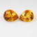 5.03 Ct Genuine Orange Yellow Citrine Pear Pair