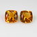 4.37 Ct Genuine Orange Yellow Citrine Cushion Pair