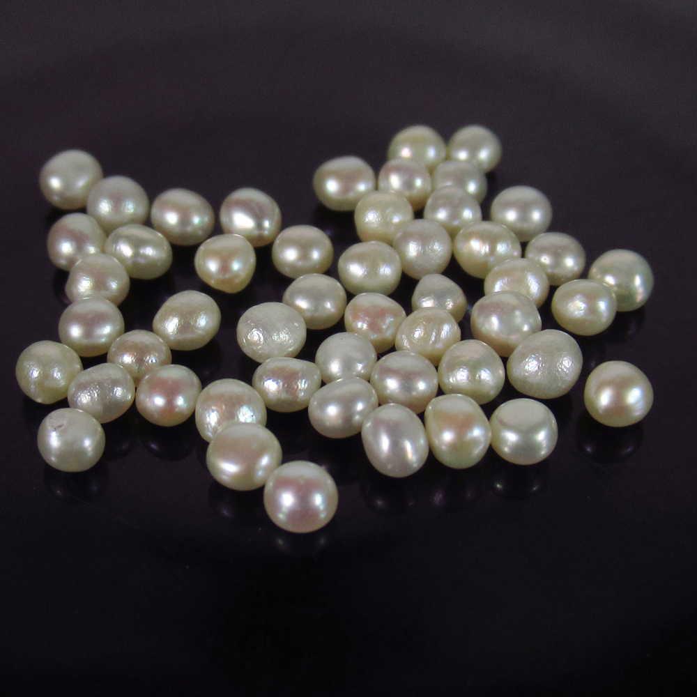5.52 Ct Genuine 50 Fresh Water Pearl Round Cab (1 of 2)