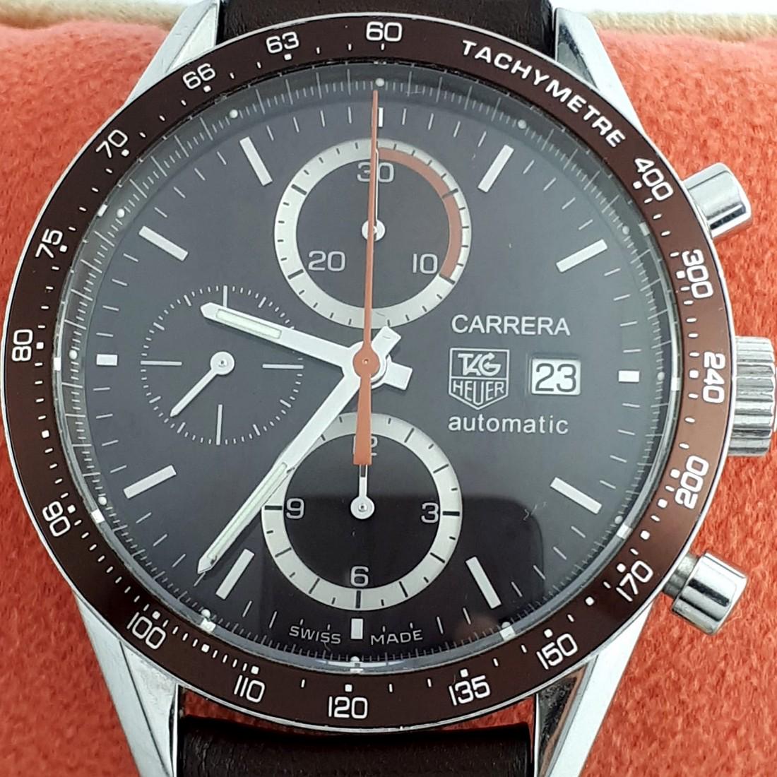 TAG Heuer - Carrera Calibre 16 Automatic - CV2013 2 -: Brand:TAG Heuer Model:Carrera Calibre 16 Automatic Reference Number: CV2013 2 Gender:Men Period:2011-present Movement:Automatic Case material:Steel Extras:Universal Watch Box Type:Chronograph wristwat