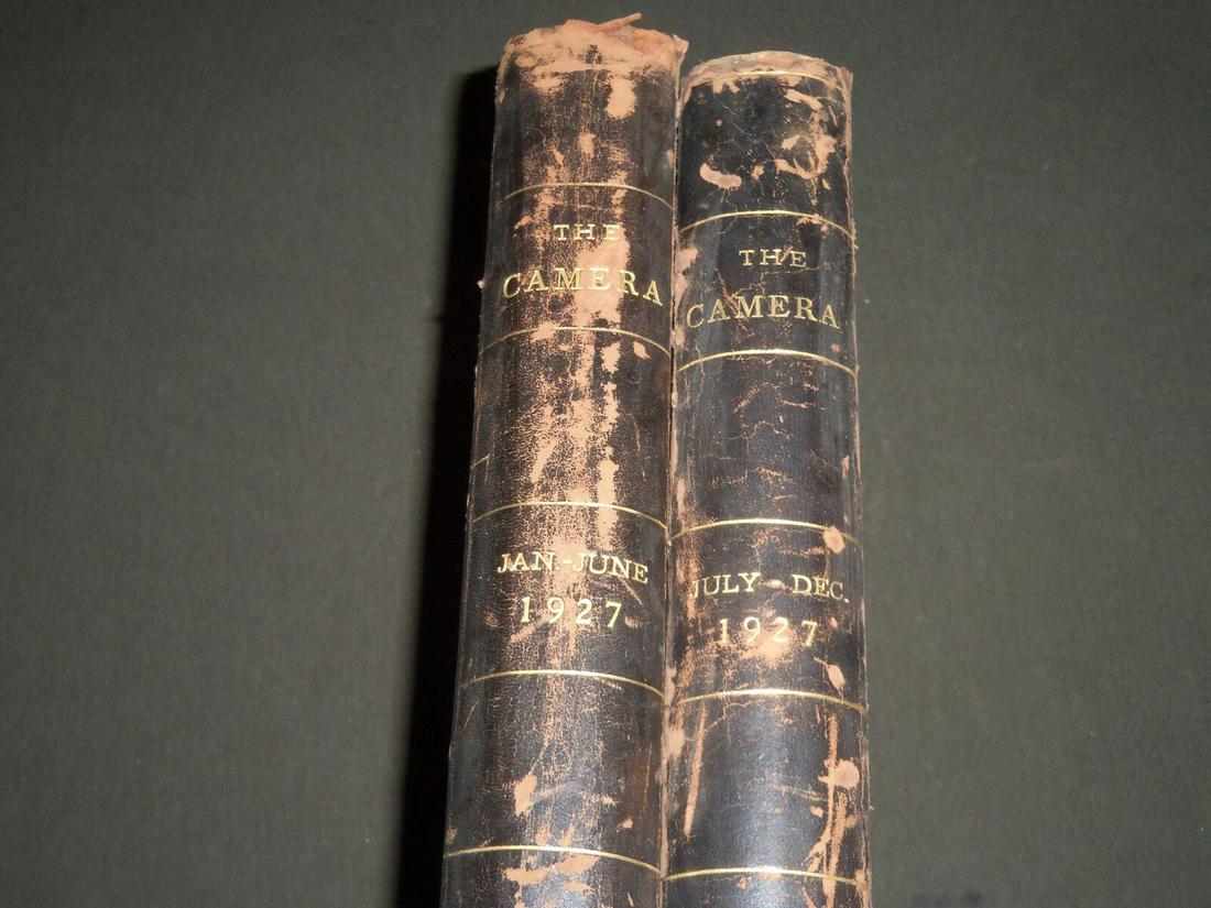 1927 THE CAMERA MAGAZINE BOUND VOLUME LOT OF 2 - (1 of 9)