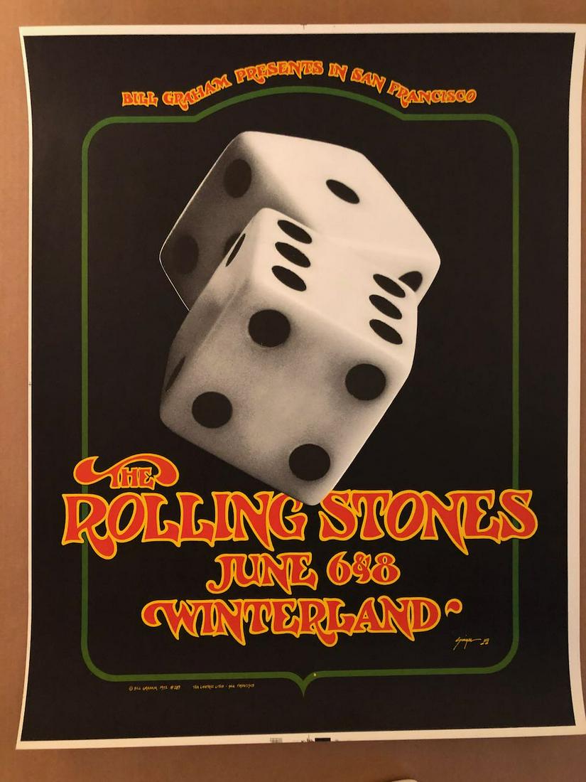DAVID SINGER - Rolling Stones San Francisco 1972 - 1st: Title: Rolling Stones San Francisco 1972 - 1st ! WINTERLAND Artist: DAVID SINGER Printing Date: 1972 Medium: LITHO Size/Format: 22 x 28 Additional Info: Rolling Stones San Francisco 1972 - 1st ! WINTE