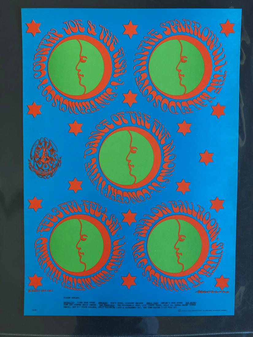 MOSCOSO - 5 MOONS - COUNTRY JOE POSTER - FD46 (1 of 1)