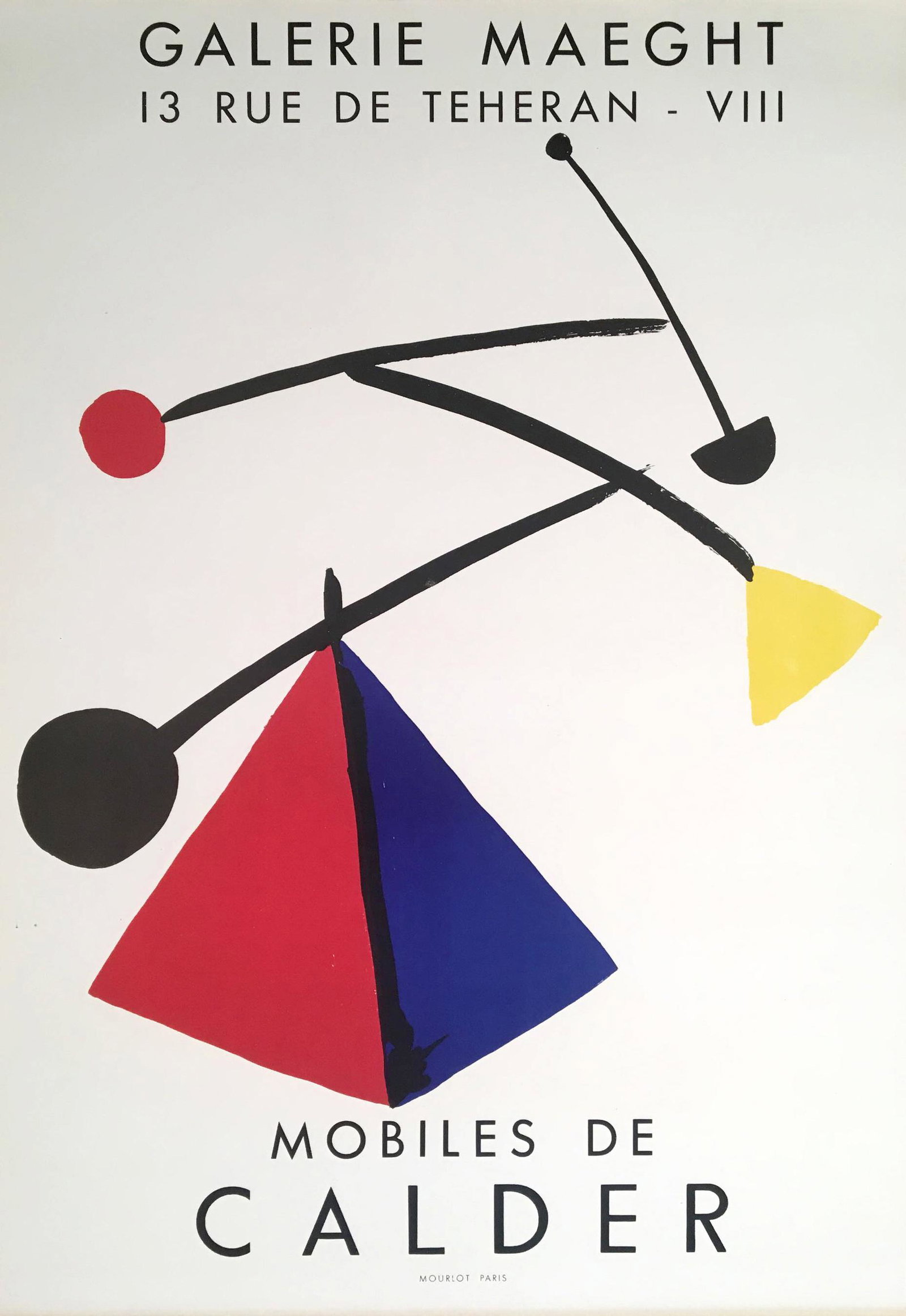 Alexander Calder - Galerie Maeght: Title: Galerie Maeght Artist: Alexander Calder Size/Format: 26 1/4 x 17 3/4 in. Additional Info:This is an Original Vintage Poster; it is not a reproduction. This poster has been printed on heavyweigh