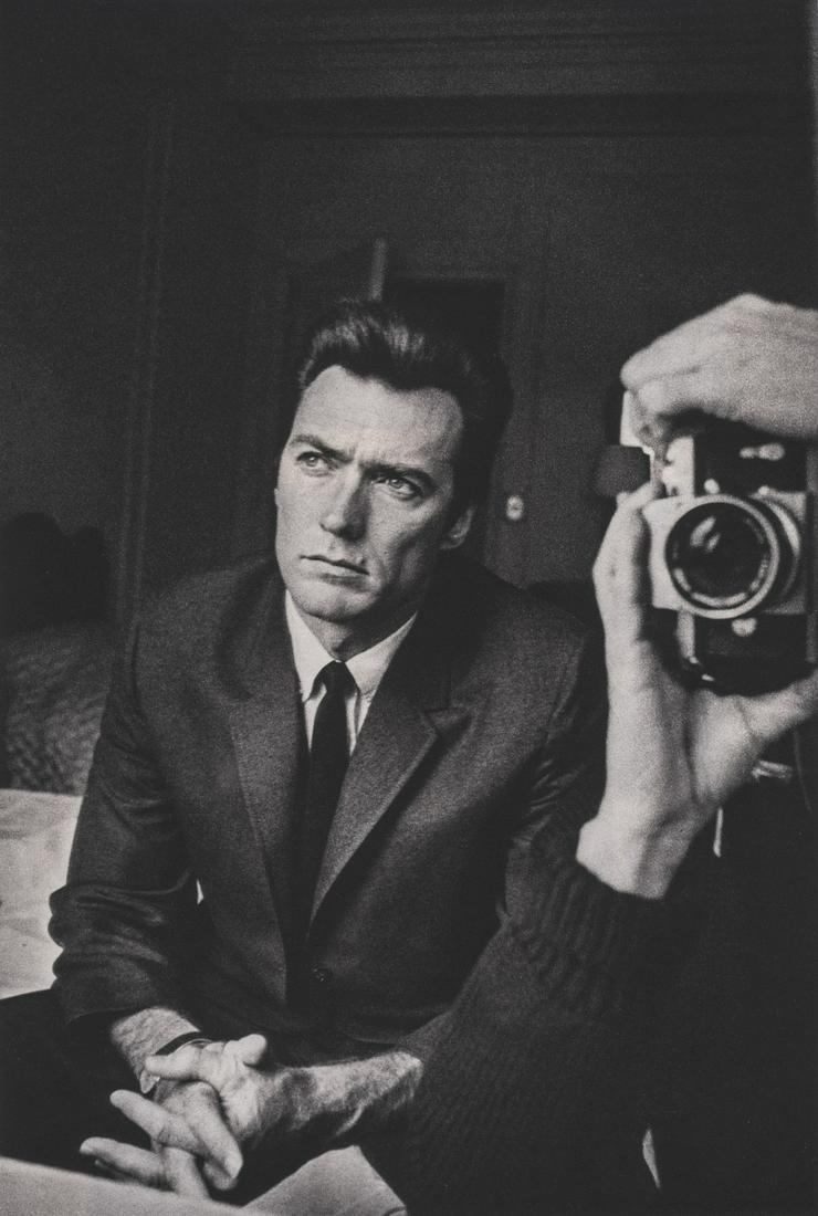 DUANE MICHALS - Clint Eastwood: Artist: Duane Michals Title: Clint Eastwood Medium: Sheet Fed Gravure, 1988, Japan Dimensions: 7.35x10.95" Heat Wax Mounted on 11x14" Conservation Board Duane Michals (b. 1932) is an American photogra