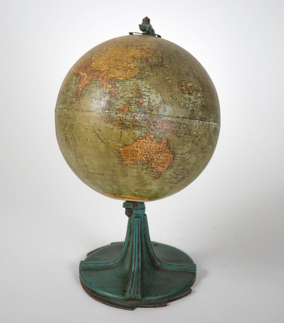 HAMMOND ANTIQUE TERRESTRIAL GLOBE 8" LATE 1920 Art deco (1 of 5)