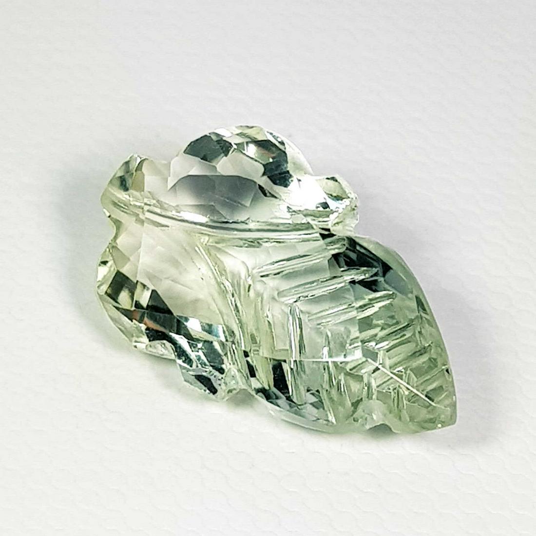 Natural Green Amethyst Pear Flower Cut 8.60 ct (1 of 5)